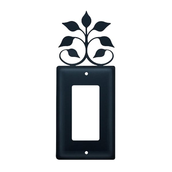 Village Wrought Iron Leaf Fan GFI Cover EG-109 - main